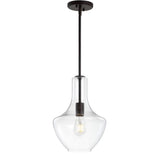 Nile Glass/Metal LED Pendant