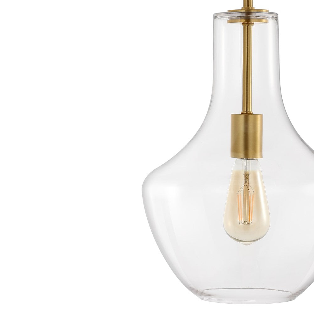 Nile Glass/Metal LED Pendant
