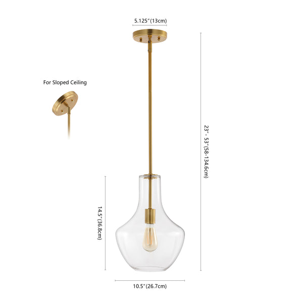 Dimension Image Brass Gold/Clear / 10.5