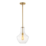 Nile Glass/Metal LED Pendant