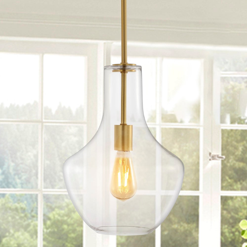 Nile Glass/Metal LED Pendant