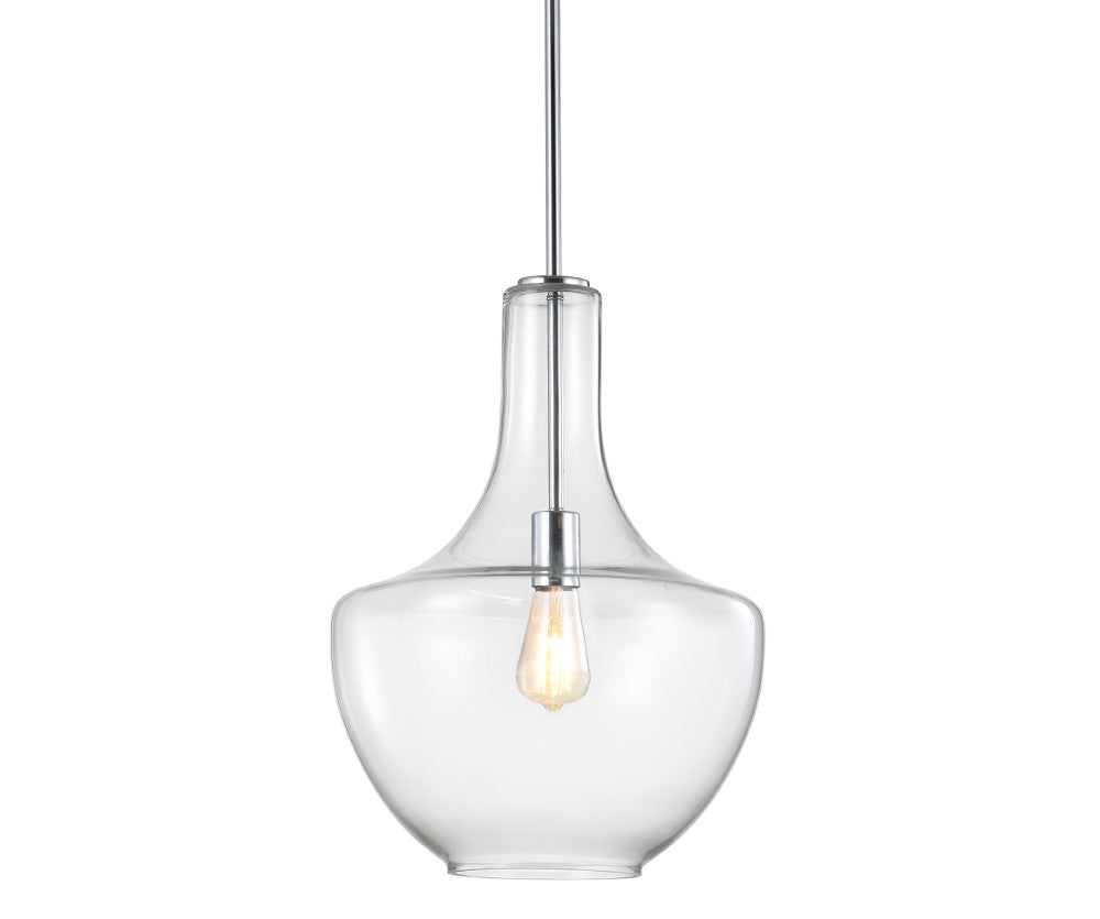 Nile Glass/Metal LED Pendant