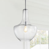Nile Glass/Metal LED Pendant