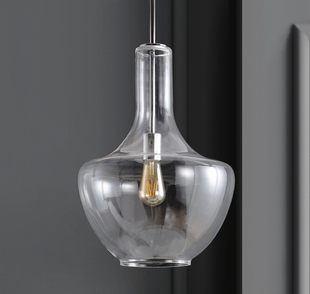 Nile Glass/Metal LED Pendant
