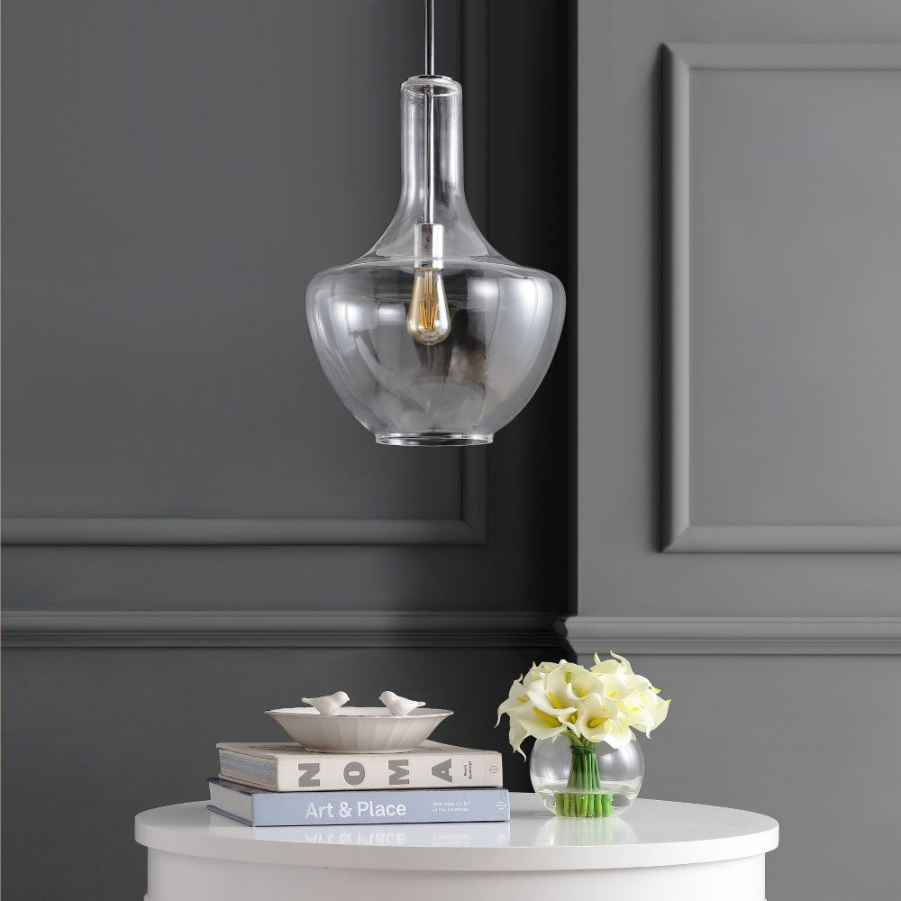 Nile Glass/Metal LED Pendant