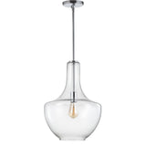 Nile Glass/Metal LED Pendant