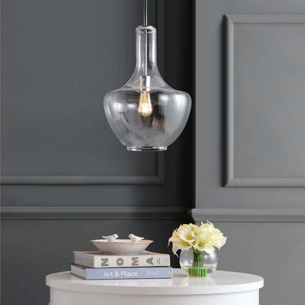 Nile Glass/Metal LED Pendant