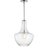 Nile Glass/Metal LED Pendant
