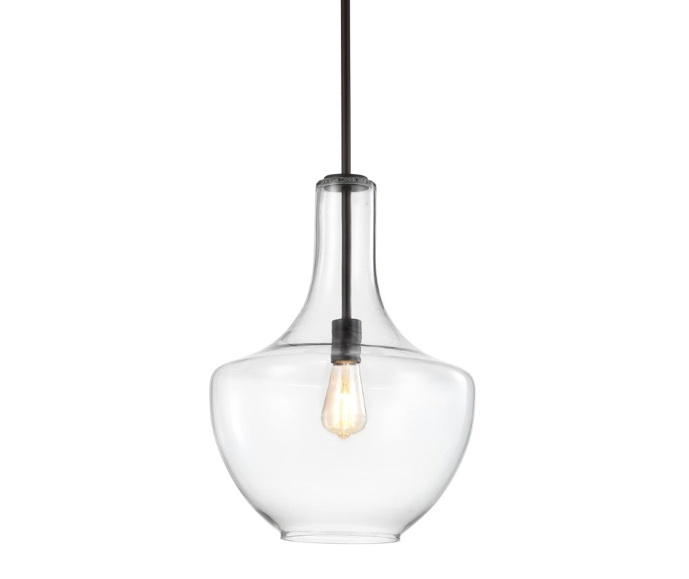 Nile Glass/Metal LED Pendant
