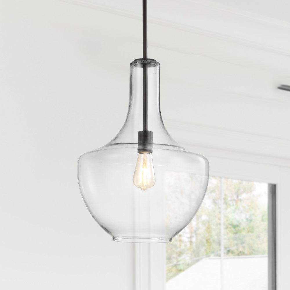 Nile Glass/Metal LED Pendant