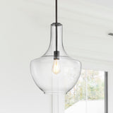 Nile Glass/Metal LED Pendant