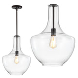 Nile Glass/Metal LED Pendant