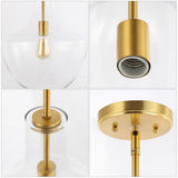Nile Glass/Metal LED Pendant