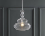 Volga 13.37" Glass/Metal LED Pendant
