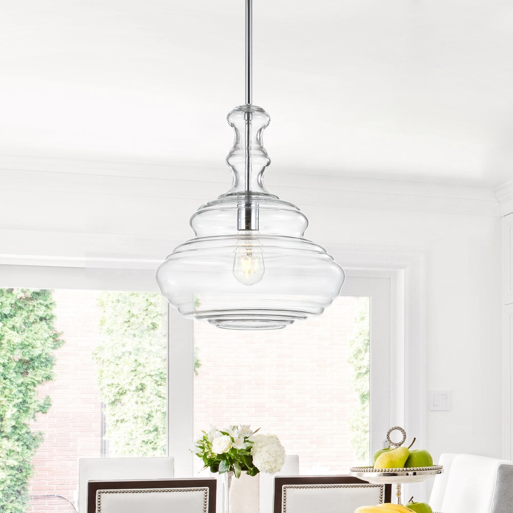 Clark 23" Alabaster/Metal LED Table Lamp