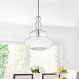 Clark 23" Alabaster/Metal LED Table Lamp
