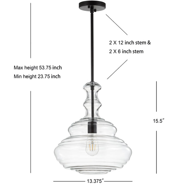 Dimension Image Oil Rubbed Bronze/Clear