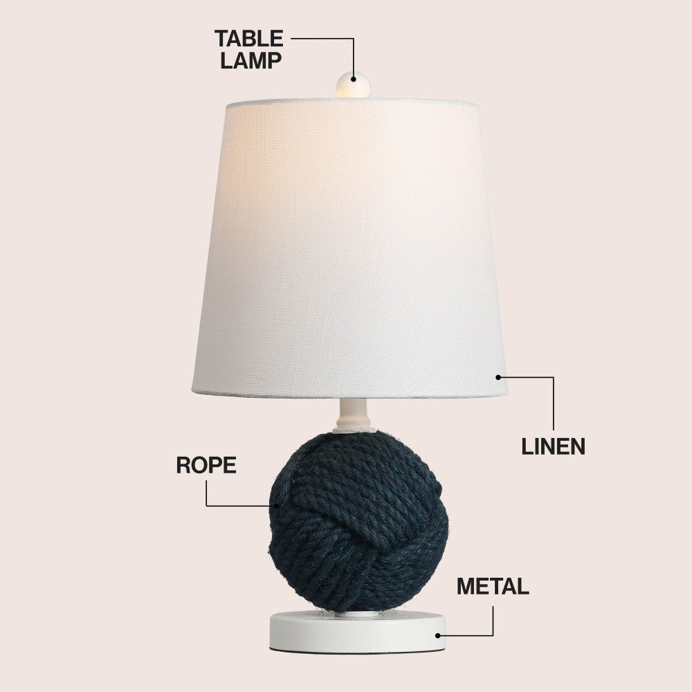Ladybug 18" Rope Ball LED Table Lamp