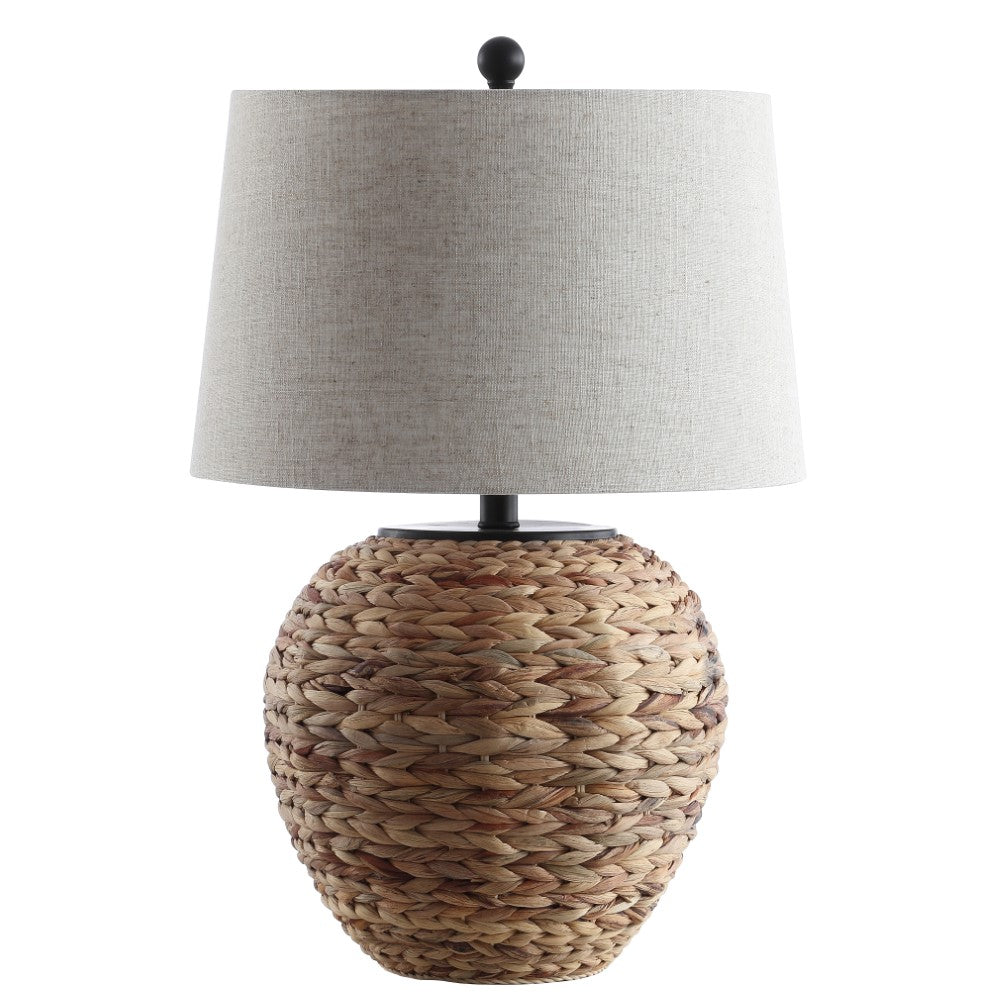 Rustico 24.5" Banana Leaf Basket LED Table Lamp