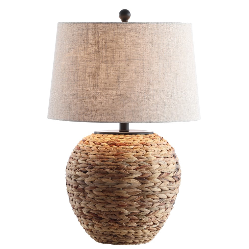Rustico 24.5" Banana Leaf Basket LED Table Lamp