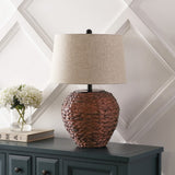 Rustico 24.5" Banana Leaf Basket LED Table Lamp