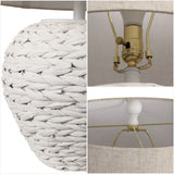 Rustico 24.5" Banana Leaf Basket LED Table Lamp