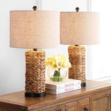 Sharon 25" Sea Grass LED Table Lamp, Set of 2