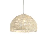 Wasp 20" Woven Rattan Dome LED Pendant