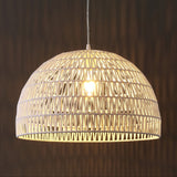 Wasp 20" Woven Rattan Dome LED Pendant