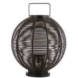 Stonefly 22" Outdoor Woven Globe Asian LED Lantern
