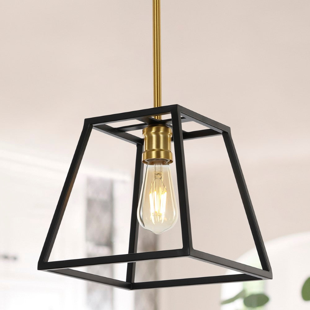 Brass Farmhouse Industrial Iron LED Pendant