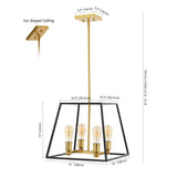 Brass Farmhouse Industrial Iron LED Pendant