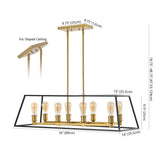 Brass Farmhouse Industrial Iron LED Pendant