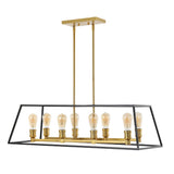 Brass Farmhouse Industrial Iron LED Pendant