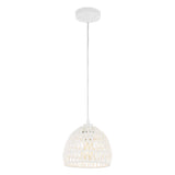 Wasp 20" Woven Rattan Dome LED Pendant