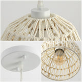 Wasp 20" Woven Rattan Dome LED Pendant