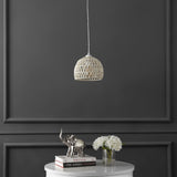 Wasp 20" Woven Rattan Dome LED Pendant