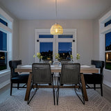 Wasp 20" Woven Rattan Dome LED Pendant