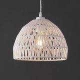 Wasp 20" Woven Rattan Dome LED Pendant