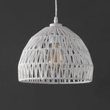 Wasp 20" Woven Rattan Dome LED Pendant