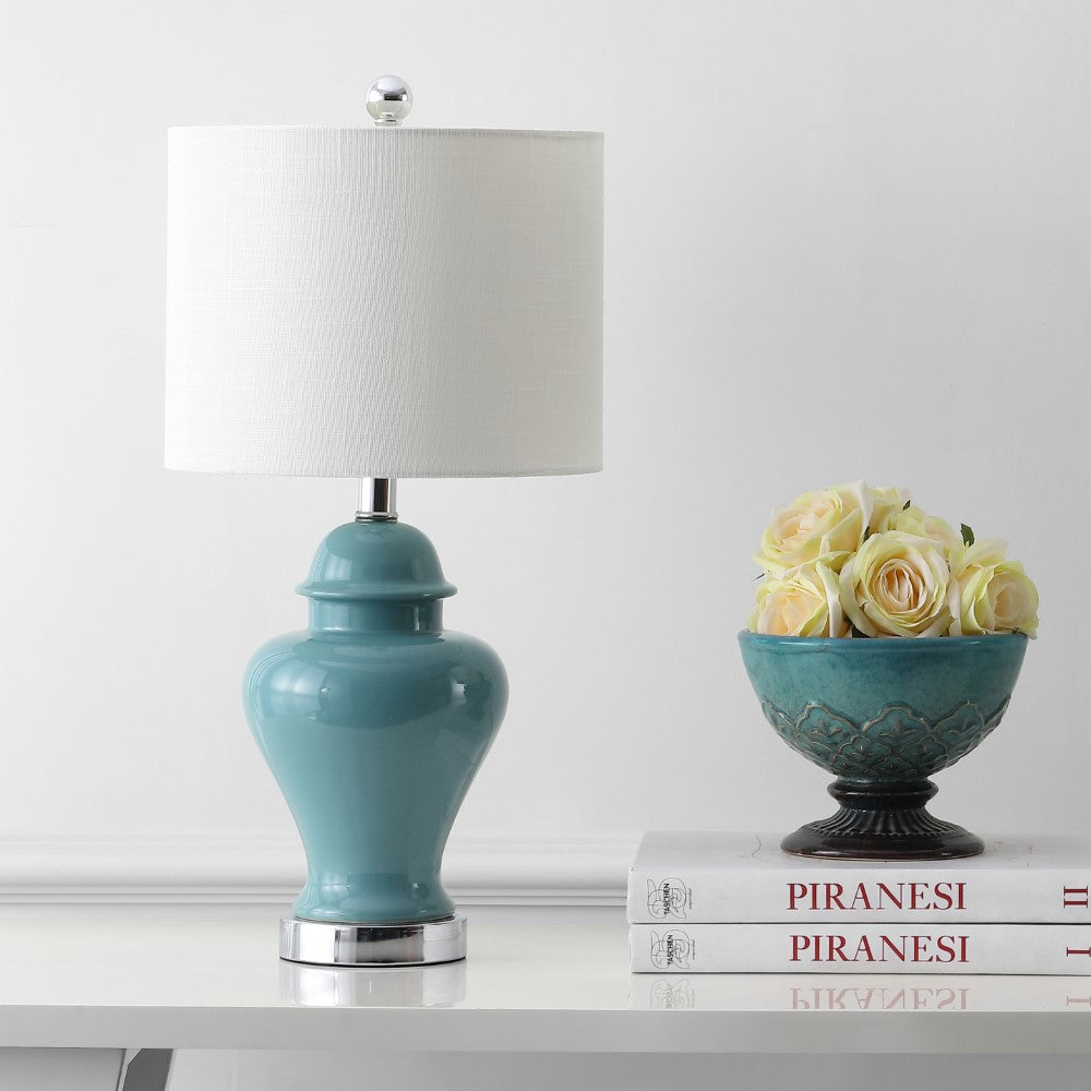 Electra 22" Ceramic/Iron Classic Cottage LED Table Lamp Set 2