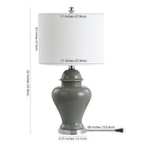 Electra 22" Ceramic/Iron Classic Cottage LED Table Lamp Set 2