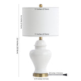 Electra 22" Ceramic/Iron Classic Cottage LED Table Lamp Set 2