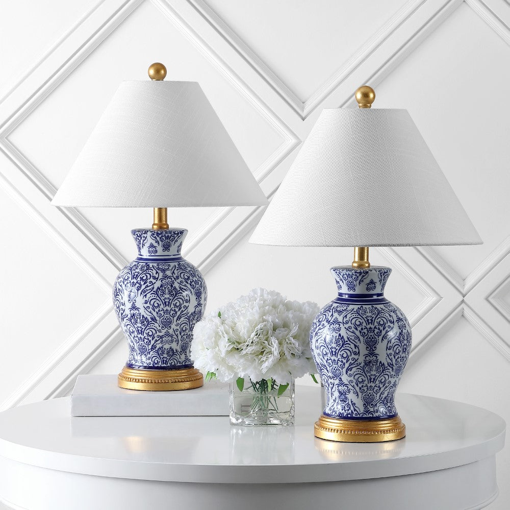 Tadami 21" Ceramic/Iron Classic Modern LED Table Lamp, Set of 2