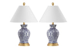 Tadami 21" Ceramic/Iron Classic Modern LED Table Lamp, Set of 2