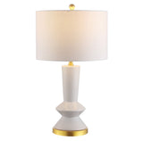 Lamonia 27" Ceramic/Iron Contemporary Glam LED Table Lamp