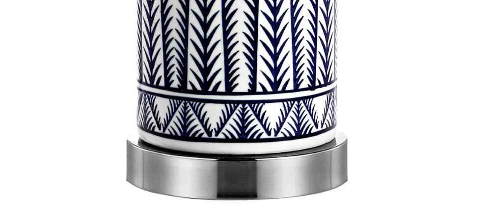 Beseck 27" Ceramic/Iron Contemporary USB Charging LED Table Lamp Set 2