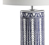 Beseck 27" Ceramic/Iron Contemporary USB Charging LED Table Lamp Set 2