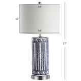 Beseck 27" Ceramic/Iron Contemporary USB Charging LED Table Lamp Set 2