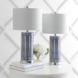Beseck 27" Ceramic/Iron Contemporary USB Charging LED Table Lamp Set 2